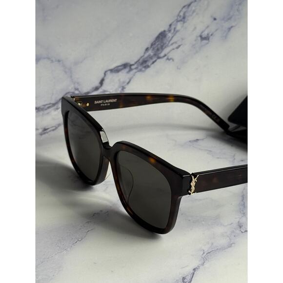 NEW Saint Laurent SLM40/FN Sunglasses in Havana Brown Gold - Picture 4 of 7